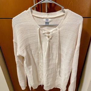Old Navy cream sweater
